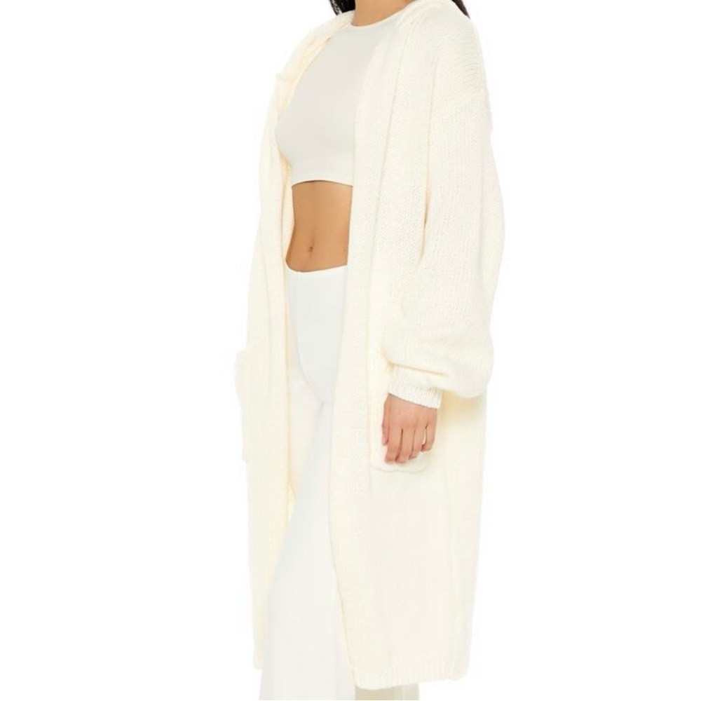 Forever 21 Cream Knit Cardigan
